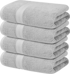 4-Piece Set of 600GSM Bath Sheets - Extra Large and Luxuriously Soft 85 X 165 cm Bath Sheets - Towelsbay