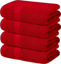 4-Piece Set of 600GSM Bath Sheets - Extra Large and Luxuriously Soft 85 X 165 cm Bath Sheets - Towelsbay