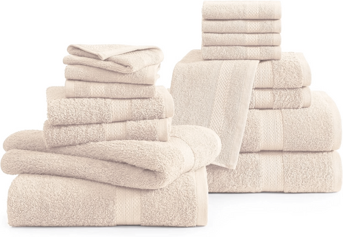 6x Soft Large Hand Bath Towels luxury 100% Egyptian Cotton 800GSM - Towelsbay