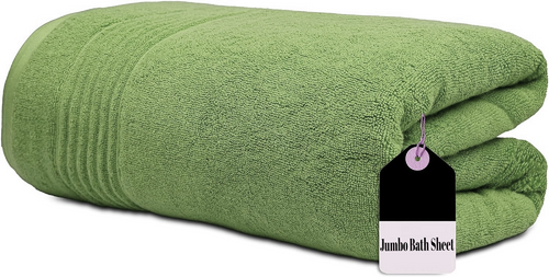 Pure Egyptian Cotton Large Super Jumbo Bath Sheet Big Soft Beach Towels XL (100X 200cm) - Towelsbay