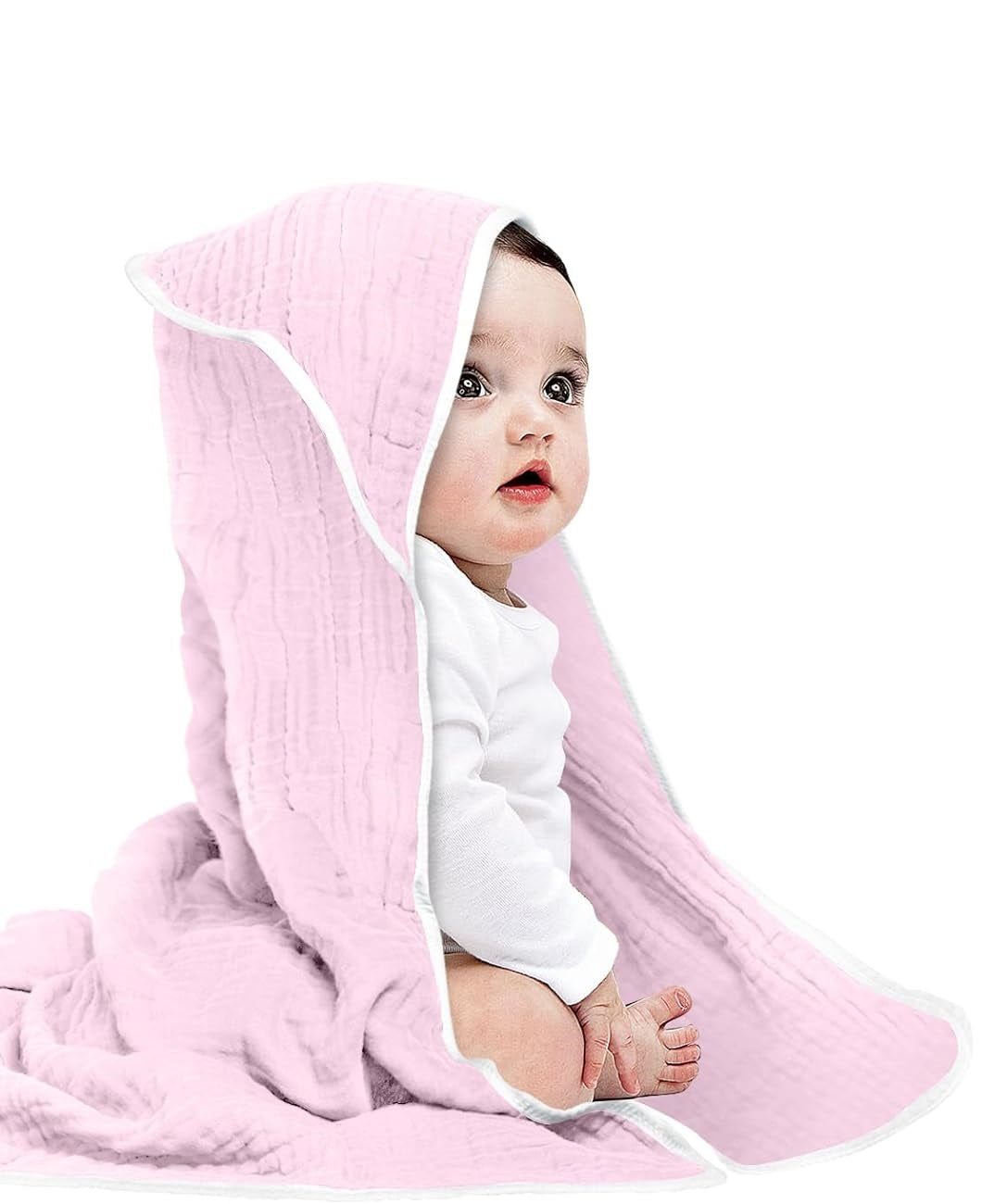 Toddler Baby Hooded Towel 100% Cotton Soft Newborn Kids Bathrobe Baby Towel Wrap - Towelsbay