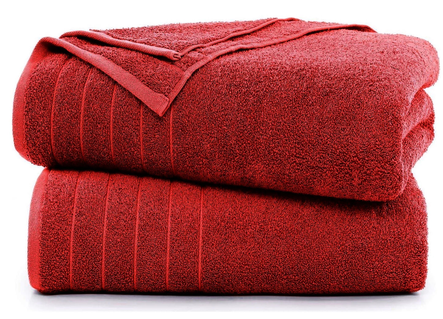 2 X Large Jumbo Bath Sheets 100% Egyptian Cotton Mega Bargain 85 X 165 cm - Towelsbay