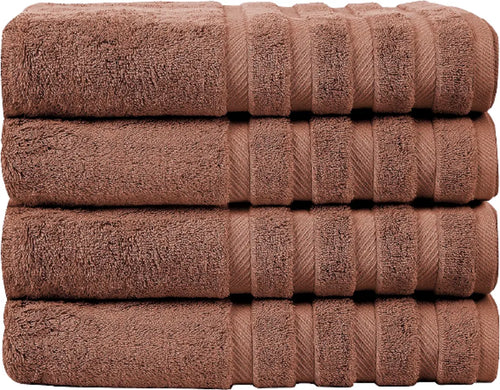 Pack of 4 - XL Giant Bath Towels, 100% Egyptian Cotton, 85 x 165 cm - Towelsbay