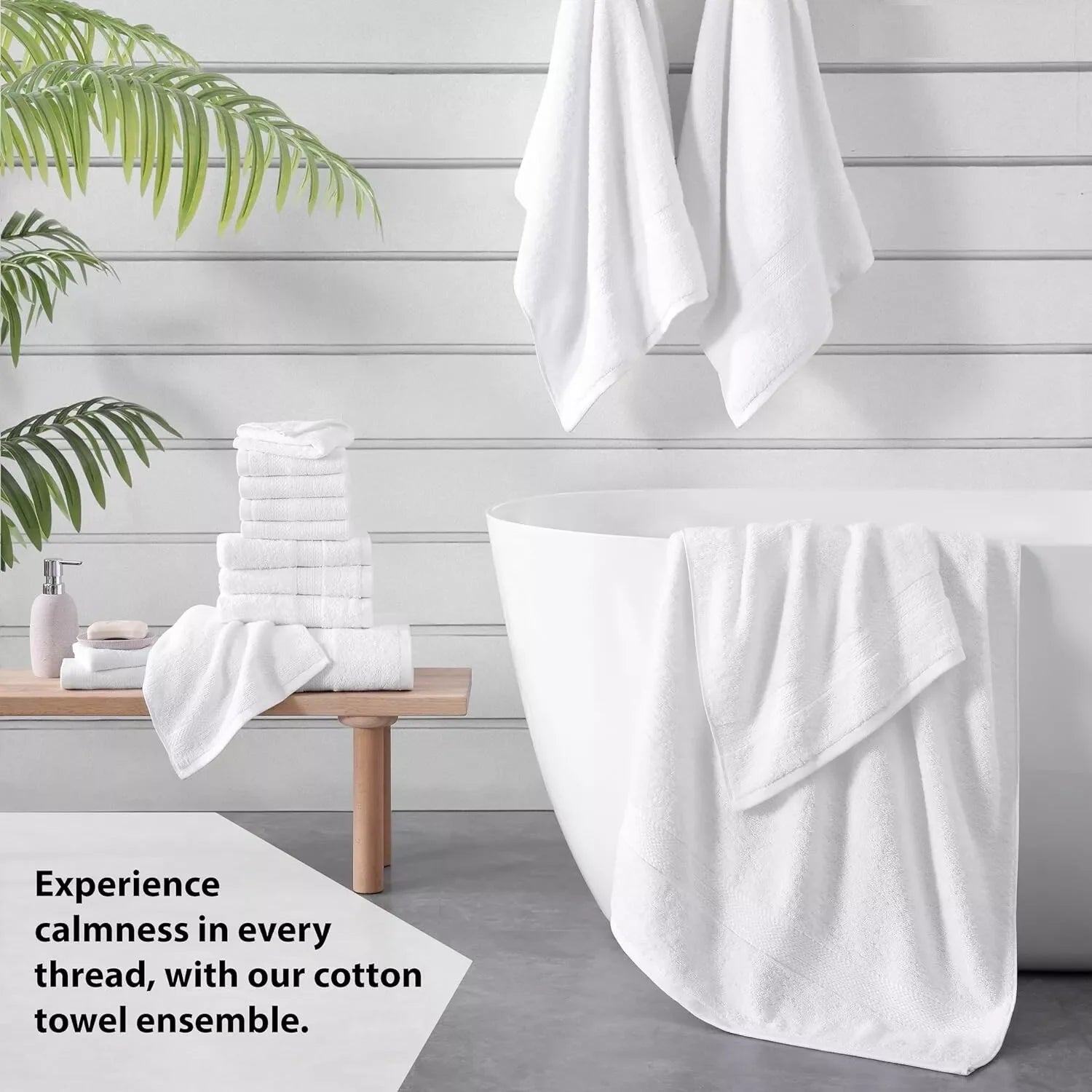 6x Soft Large Hand Bath Towels luxury 100% Egyptian Cotton 800GSM - Towelsbay