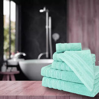 600 GSM Quality 8-Piece Towel Bale - Includes 2 Each of Face, Hand & Bath Towels