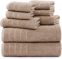 Indulge in Luxury with Our 100%Egyptian Cotton 8 Piece Towel Set 500GSM - Towelsbay