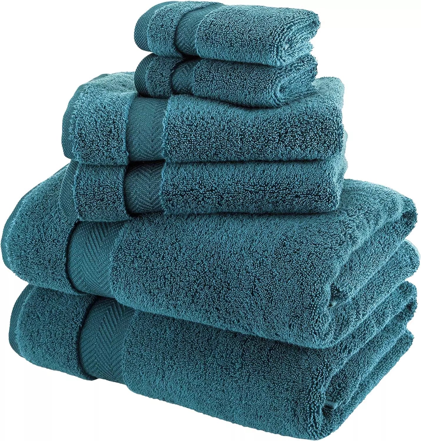 Super Soft 6 Piece 800GSM Towel Bale -2 Face Cloth 2 Hand Towels, 2 Bath Towels