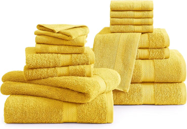 6x Soft Large Hand Bath Towels luxury 100% Egyptian Cotton 800GSM - Towelsbay