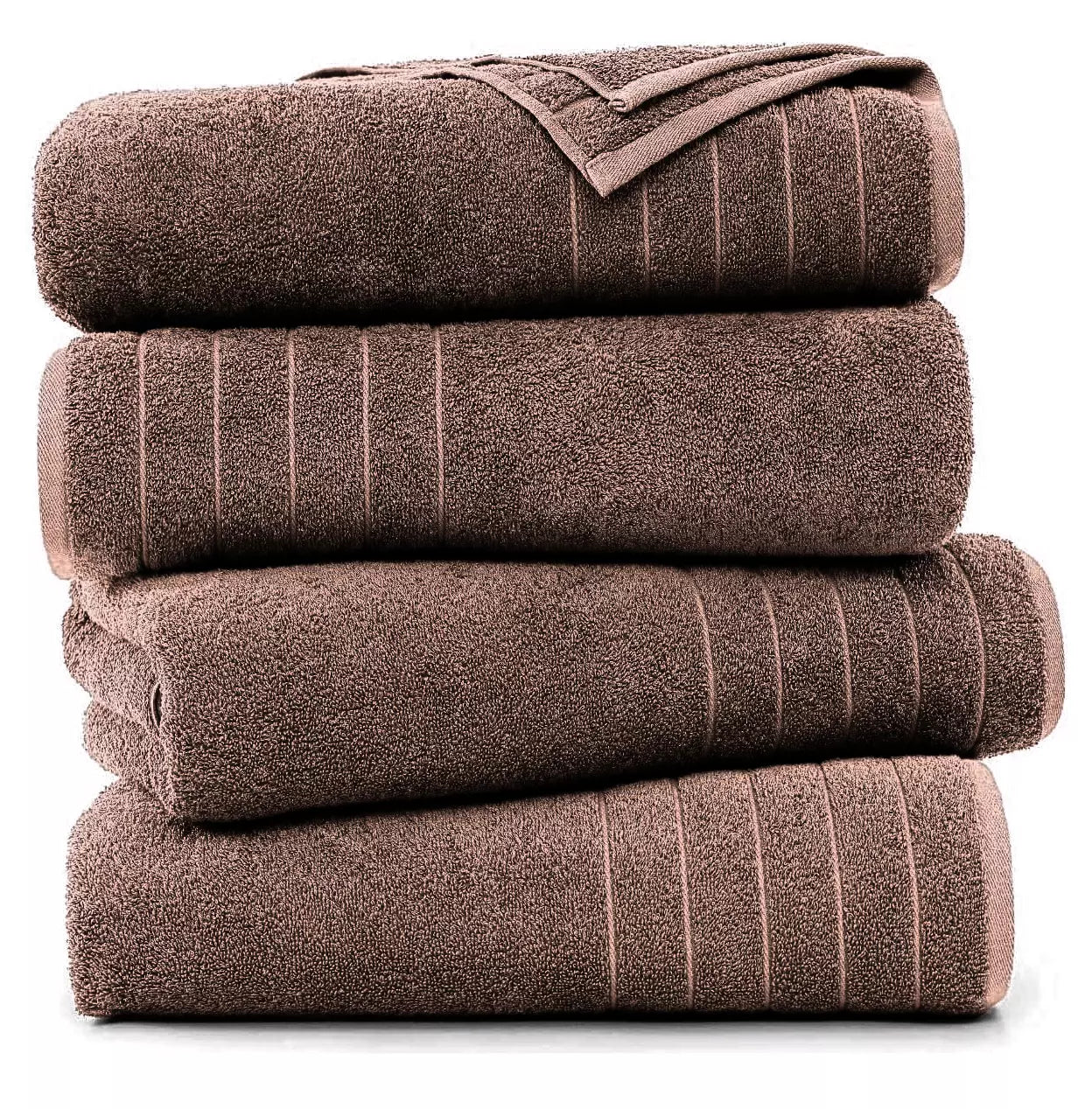 4 X Super Jumbo Bath Sheets Towels 100% Egyptian Cotton XL Bath Sheet Big Towels 85 X 165 cm - Towelsbay