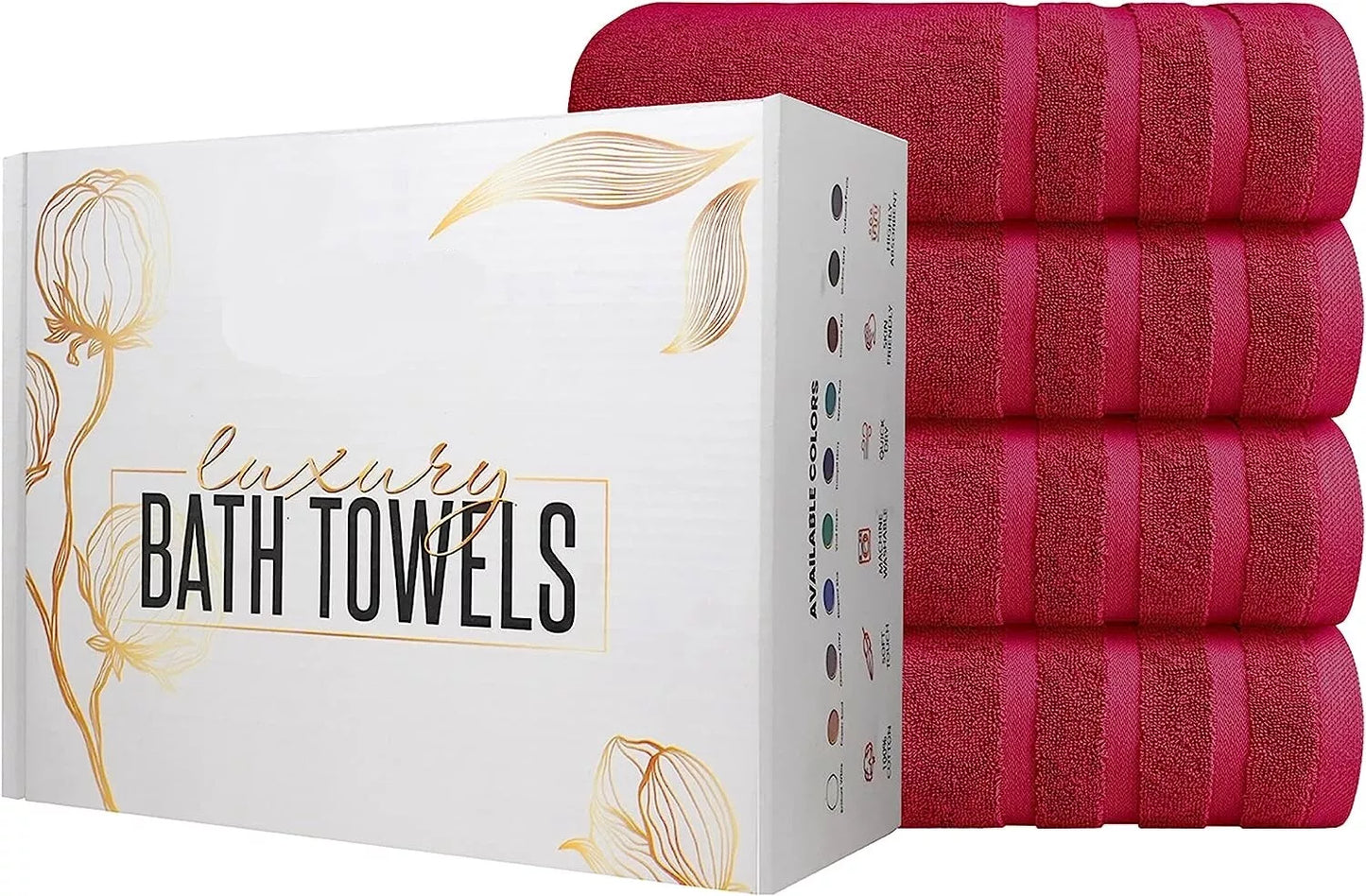 Value Pack: 2, 4, & 6 Jumbo Budget Egyptian Cotton Bath Sheets