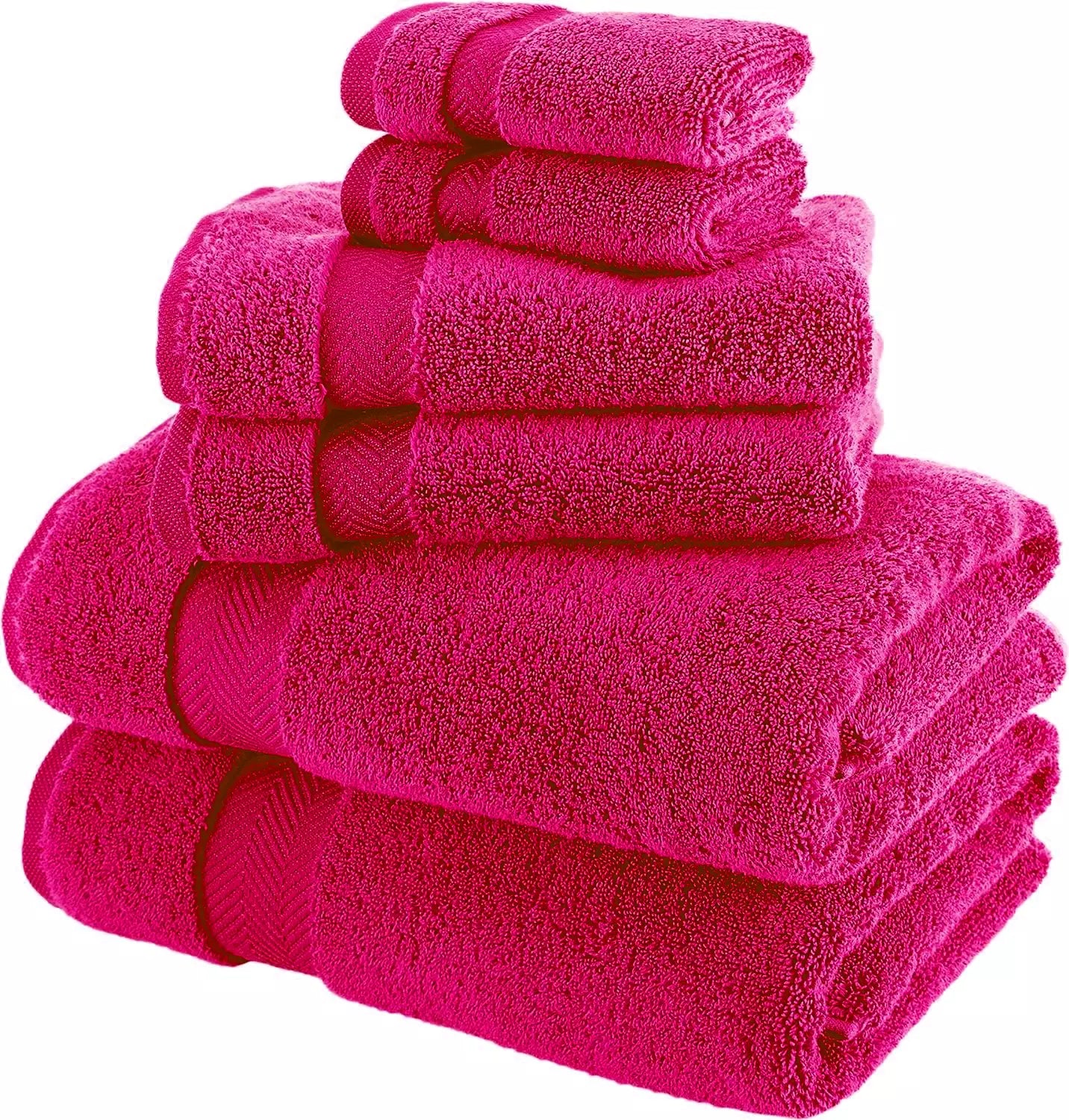 Super Soft 6 Piece 800GSM Towel Bale -2 Face Cloth 2 Hand Towels, 2 Bath Towels