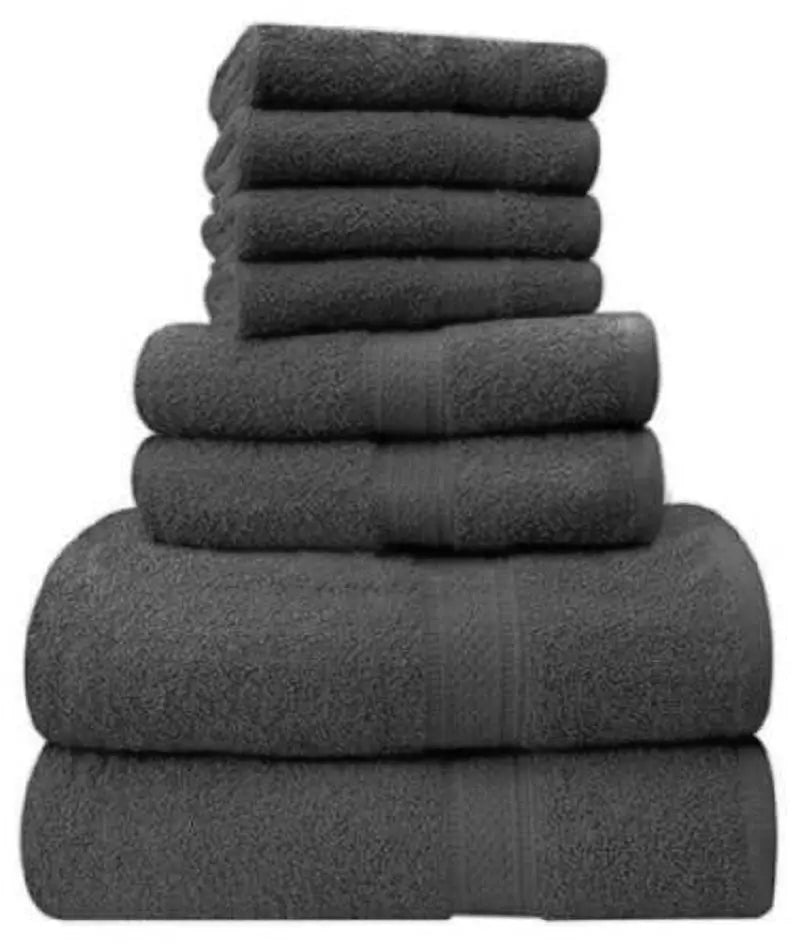 Super Soft 8 Piece 500GSM Towel Bale - Luxury 4 Face Cloths, 2 Hand Towels, 2 Bath Towels Towelsworld