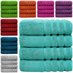 Pack of 4 - XL Giant Bath Towels, 100% Egyptian Cotton, 85 x 165 cm - Towelsbay