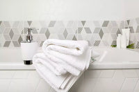 White Face Hand Towels 50x80 cm 100% Cotton Soft Towel Hotel Gym Spa Salon Towel