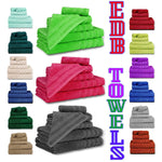 600 GSM Quality 8-Piece Towel Bale - Includes 2 Each of Face, Hand & Bath Towels