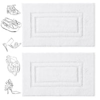 Pack of 2 Luxury Bath Mat Set Super Soft 750-GSM Washable Bath Mat - Towelsbay