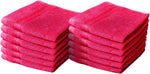 8 X Luxury Face Cloth Towel Set 100% Egyptian Cotton Soft Flannels Wash Cloths