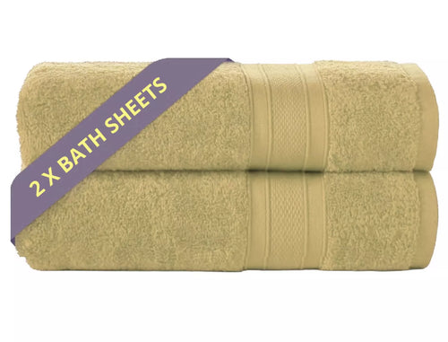 Large 500 GSM Egyptian Cotton Bath Sheets Set