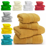 Super Soft 2 Hand Towels, 2 Bath Towels - 800GSM, 4 Piece Towels Bale Set Towelsworld