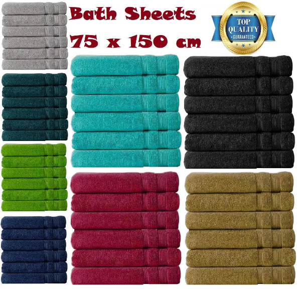 Budget Bath Sheets 75cm x 150cm