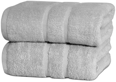 2x Luxury Extra Large Jumbo Bath Sheet Towels 100% Egyptian Cotton 600GSM Towels 100 x 200cm - Towelsbay