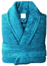 Unisex Shawl Bath Robe in 100% Egyptian Cotton Terry Towels: The Greatest Comfort - Towelsbay