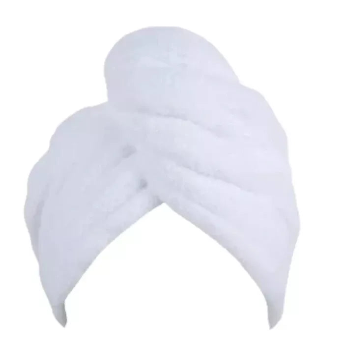 HAIR TOWEL WRAP 3 PACK HAIR TOWEL TURBINE COTTON SHOWER HAT CAP QUICK DRY - Towelsbay