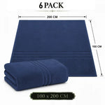 6X Extra Large Super Jumbo Bath Sheets Towel Egyptian Cotton Soft XL Bath Sheets
