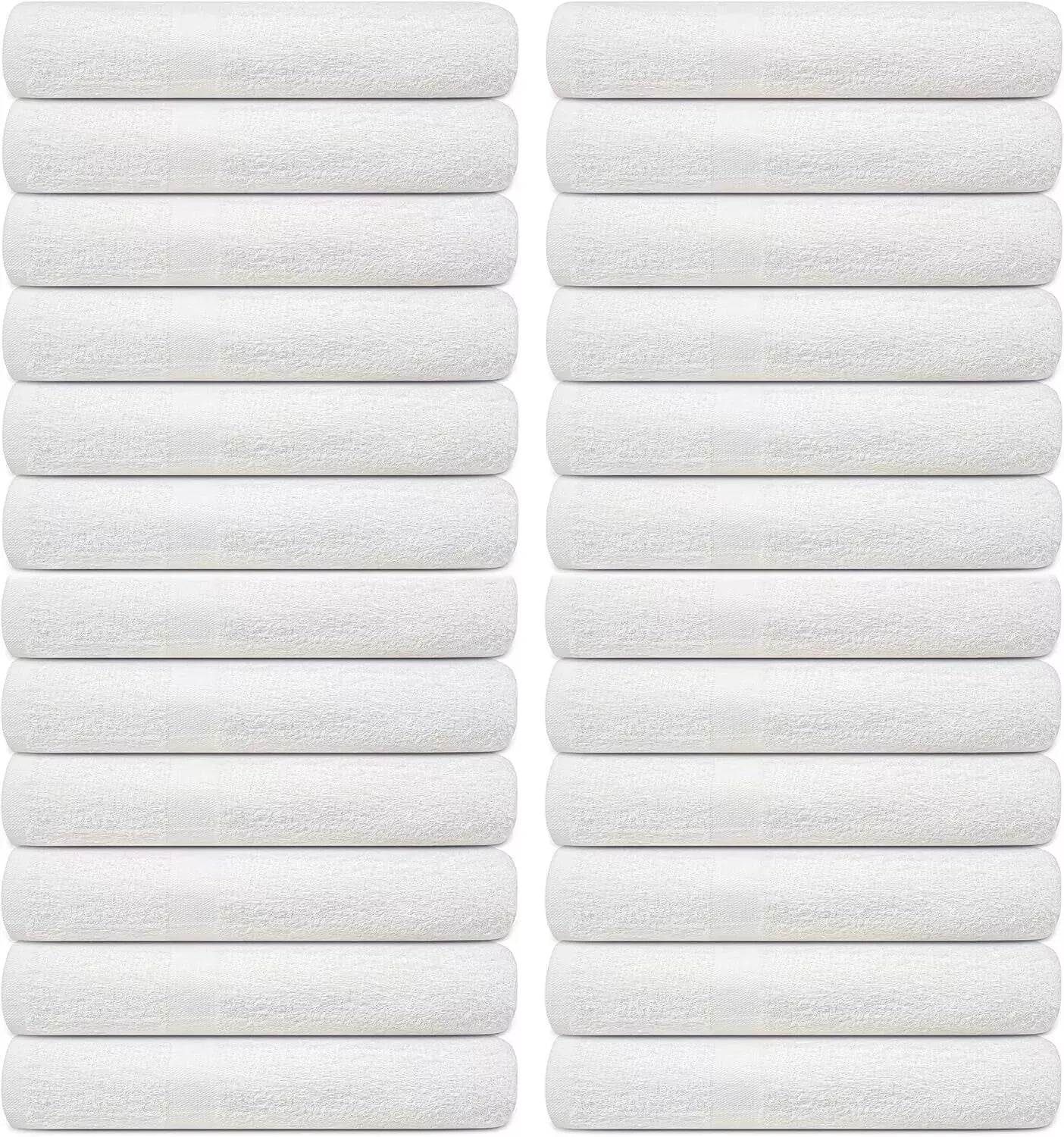 White Face Hand Towels 50x80 cm 100% Cotton Soft Towel Hotel Gym Spa Salon Towel