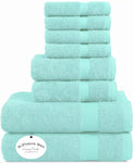 Luxury Cotton Bath Towels, Hand Towels, and Face Cloths Set