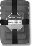 8 Piece Bale Set 100% Egyptian cotton Face Hand Big Bath Towels 600GSM - Towelsbay