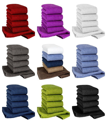 12X Premium Face Cloths 100% Super Soft Cotton Towels 30 X 30cm - Towelsbay