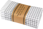 100% Cotton Terry Kitchen Towels Checkered Designed, Soft and Super