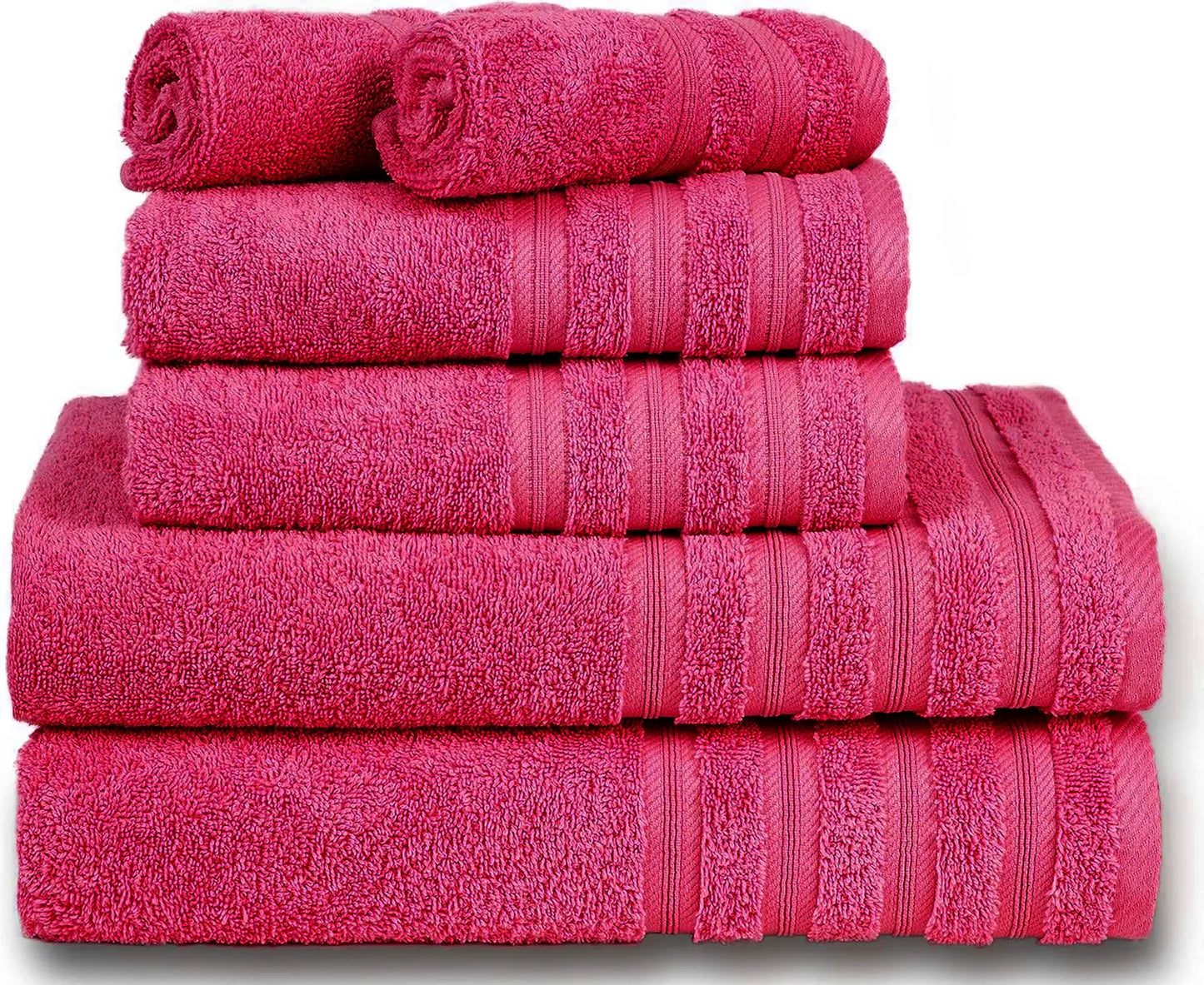 600 GSM Quality 8-Piece Towel Bale - Includes 2 Each of Face, Hand & Bath Towels