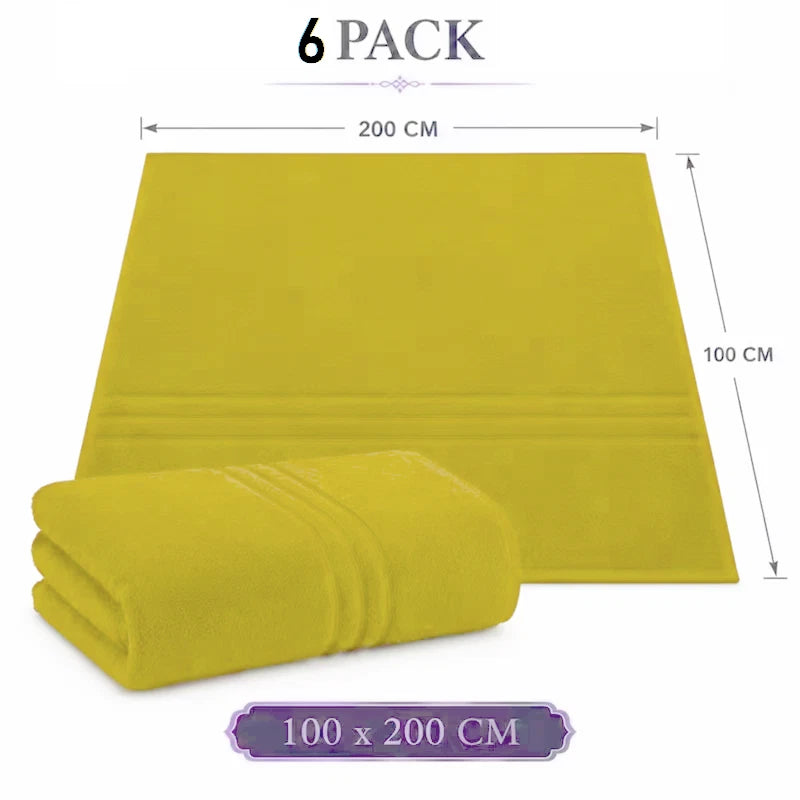 6X Extra Large Super Jumbo Bath Sheets Towel Egyptian Cotton Soft XL Bath Sheets