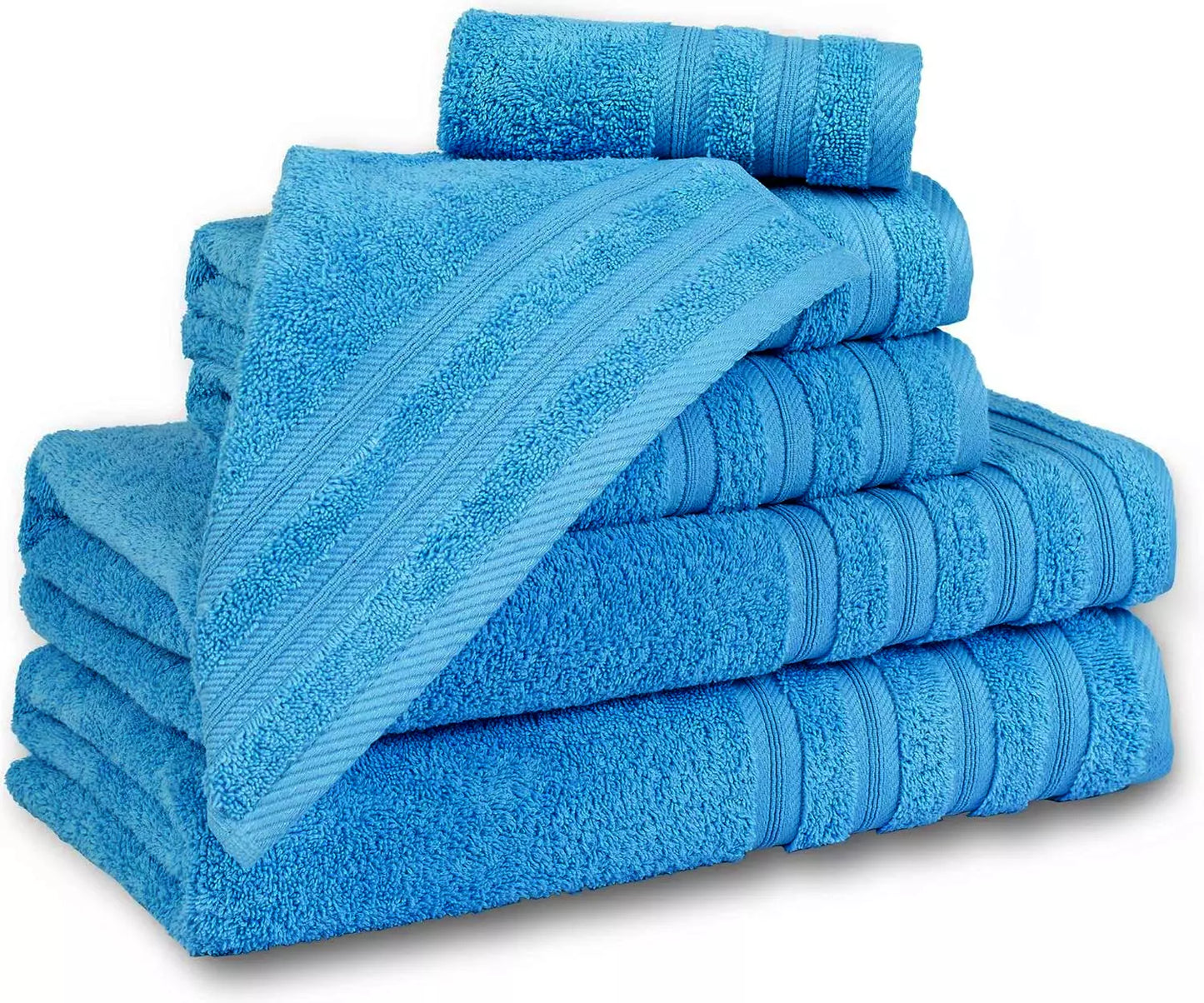 600 GSM Quality 8-Piece Towel Bale - Includes 2 Each of Face, Hand & Bath Towels