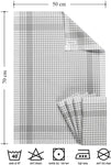 100% Cotton Terry Kitchen Towels Checkered Designed, Soft and Super