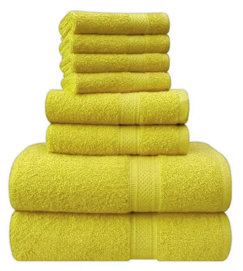 Super Soft 8 Piece 500GSM Towel Bale - Luxury 4 Face Cloths, 2 Hand Towels, 2 Bath Towels Towelsworld