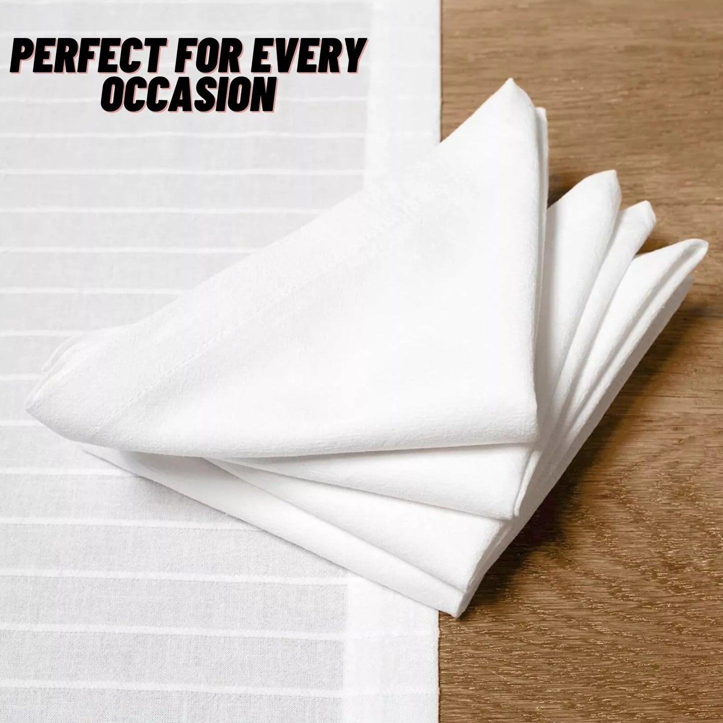 Soft and Durable Egyptian Cotton Wedding Napkins for Special Events