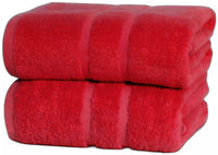 2x Luxury Extra Large Jumbo Bath Sheet Towels 100% Egyptian Cotton 600GSM Towels 100 x 200cm - Towelsbay