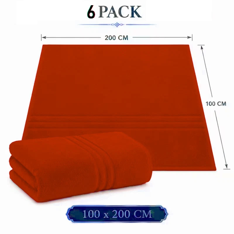 6X Extra Large Super Jumbo Bath Sheets Towel Egyptian Cotton Soft XL Bath Sheets