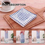Terry Tea Towels 100% Cotton Large Kitchen Cleaning Cloths Bar Dish Towel Set