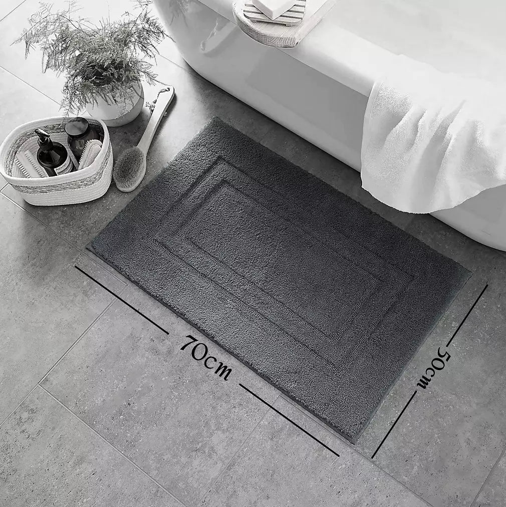 Pack of 2 Luxury Bath Mat Set Super Soft 750-GSM Washable Bath Mat - Towelsbay