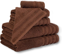 600 GSM Quality 8-Piece Towel Bale - Includes 2 Each of Face, Hand & Bath Towels