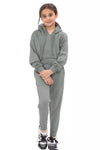 Girls Kids Fleece Tracksuit 2Pcs Hoodies Sports Sweatpants Jogging 7-8, 14 Years - Towelsbay