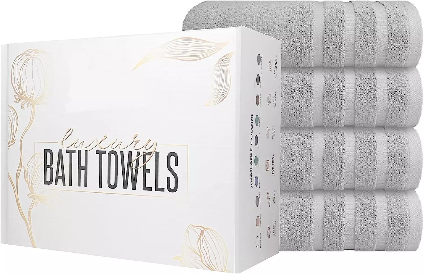 Value Pack: 2, 4, & 6 Jumbo Budget Egyptian Cotton Bath Sheets