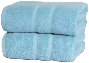 2x Luxury Extra Large Jumbo Bath Sheet Towels 100% Egyptian Cotton 600GSM Towels 100 x 200cm - Towelsbay