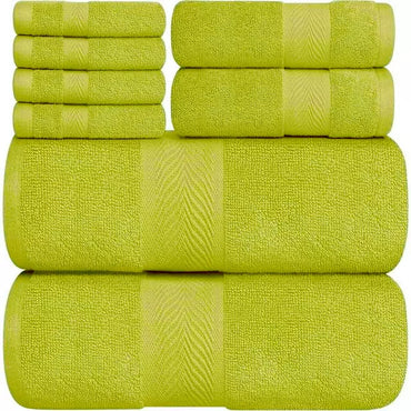 8 Pcs Towel Bale Set 100% Egyptian Cotton Face, Hand Towel, Big Bath Towel 600GSM - Towelsbay