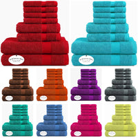 Luxury 4 Face Cloths, 2 Hand Towels, 2 Bath Towels- Super Soft 8 Piece 600GSM Towel Bale