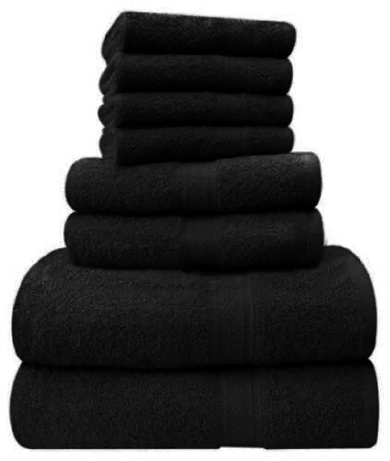 Super Soft 8 Piece 500GSM Towel Bale - Luxury 4 Face Cloths, 2 Hand Towels, 2 Bath Towels